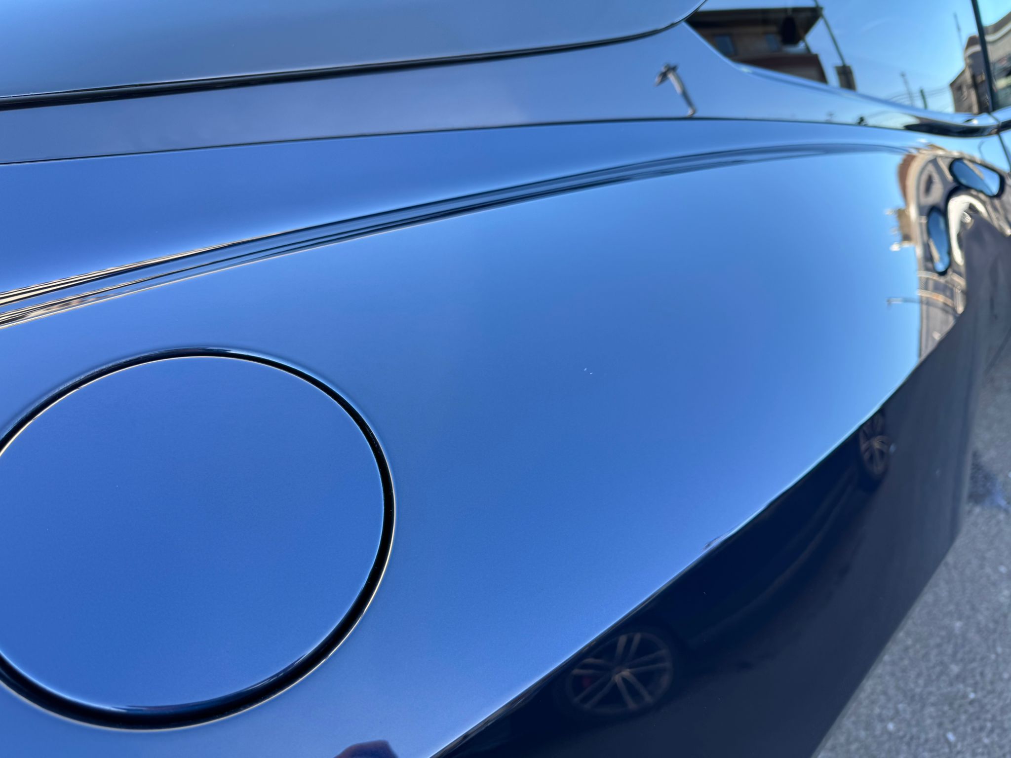 Scratch removal on an Aston Martin at TJC Detailing & Valeting in Belfast