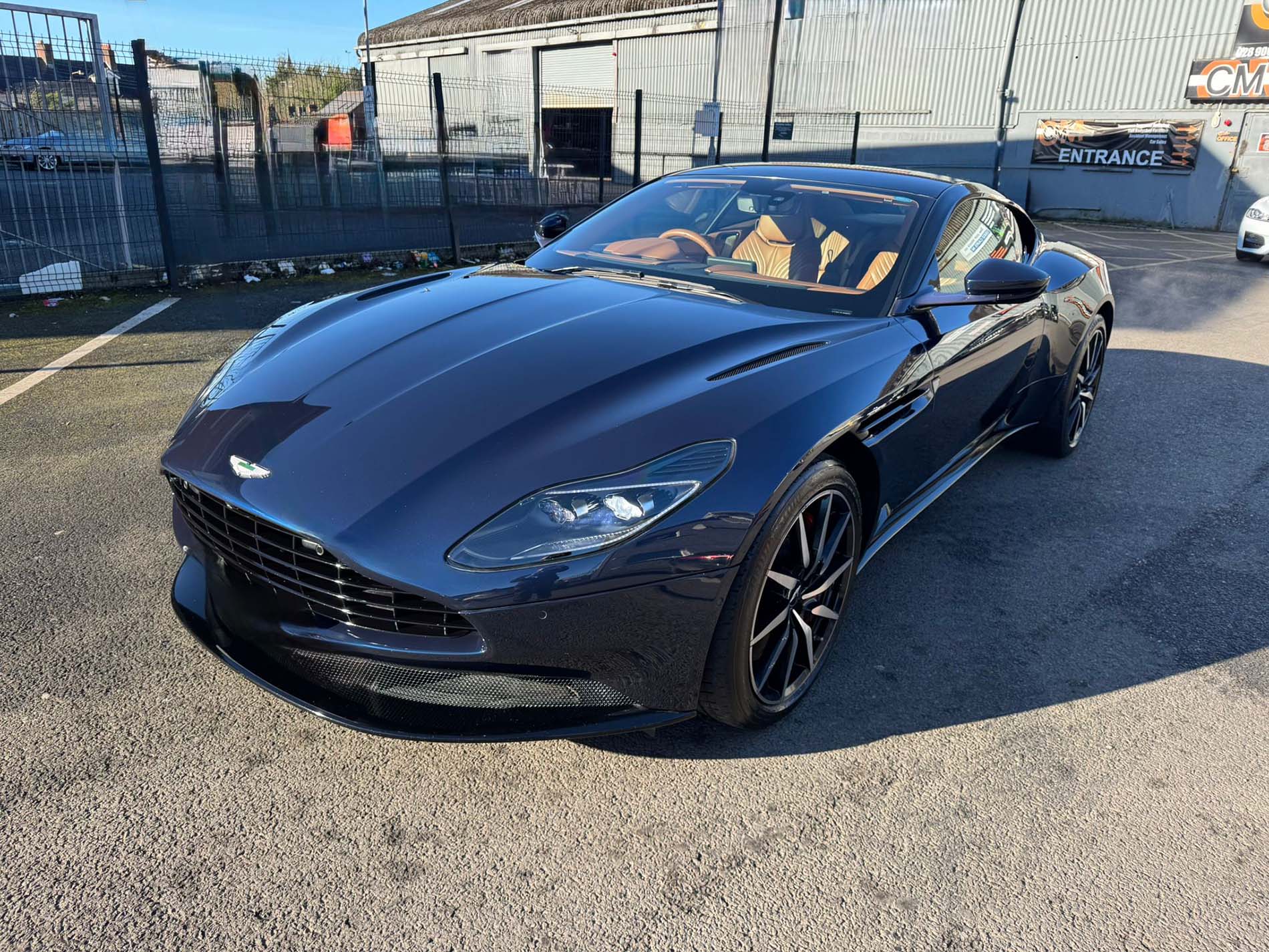 Full detailing package on an Aston Martin at TJC Detailing & Valeting in Belfast